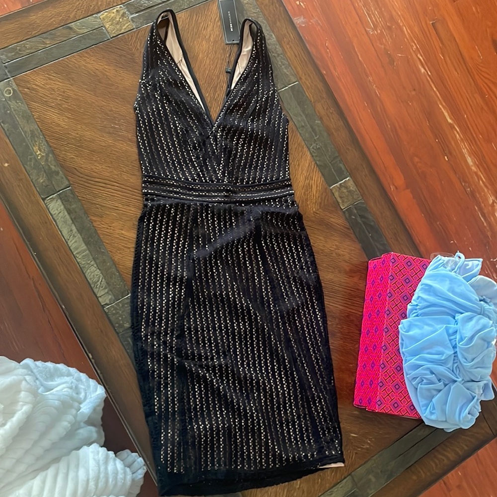 Black and nude dress